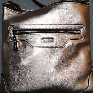 Rose gold metallic crossbody. NWOT